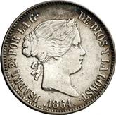 Obverse 10 Reales 1864