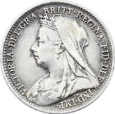 Obverse Threepence 1898 TB