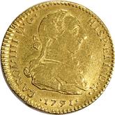 Obverse 2 Escudos 1791 So DA