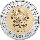 Obverse 5 Zlotych 2015 MW Poznan Town Hall