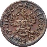 Reverse Schilling (Szelag) 1660 TLB Crown Boratynka