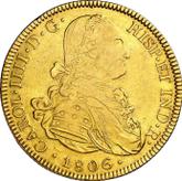 Obverse 8 Escudos 1806 PTS PJ