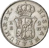 Reverse 2 Reales 1773 M PJ