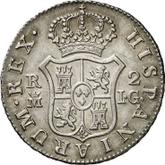 Reverse 2 Reales 1808 M IG