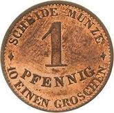 Reverse 1 Pfennig 1852 F