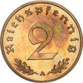 Obverse 2 Reichspfennig 1937 A