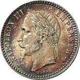Obverse 50 Centimes 1865 BB