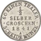 Reverse 1/2 Silber Groschen 1841 A