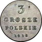 Reverse 3 Grosze 1815 IB Short tail