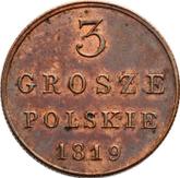 Reverse 3 Grosze 1819 IB