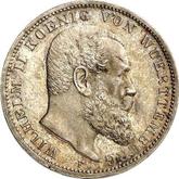 Obverse 3 Mark 1914 F Wurtenberg