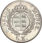 Reverse 6 Kreuzer 1825