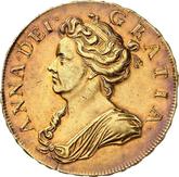 Obverse Five guineas 1705 Pre-Union