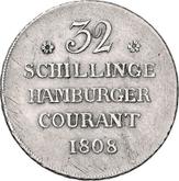 Reverse 32 Schilling 1808 H.S.K.