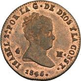 Obverse 4 Maravedís 1845