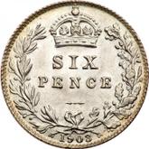 Reverse Sixpence 1903