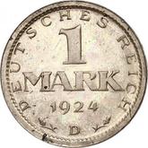 Reverse 1 Mark 1924 D