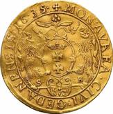 Reverse Ducat 1635 SB Danzig