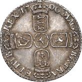 Reverse Sixpence 1700 Third laureate bust