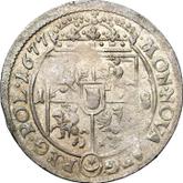 Reverse Ort (18 Groszy) 1677 Straight shield