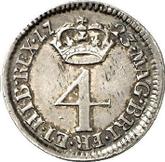 Reverse Fourpence (Groat) 1723