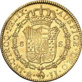 Reverse 8 Escudos 1820 Mo JJ