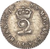Reverse Twopence 1699