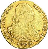 Obverse 4 Escudos 1792 NR JJ