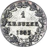 Reverse Kreuzer 1853