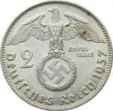 Reverse 2 Reichsmark 1937 D