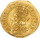 Obverse 1/2 Unite (Half Unite) 1643