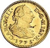 Obverse 1/2 Escudo 1775 M PJ