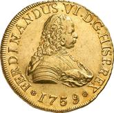 Obverse 8 Escudos 1759 So J