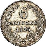 Reverse 6 Kreuzer 1836
