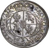 Reverse 3 Groszy (Trojak) 1754 EC Crown