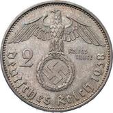 Reverse 2 Reichsmark 1938 A