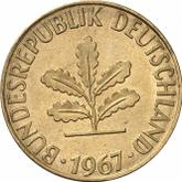 Reverse 5 Pfennig 1967 J