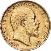 Obverse Sovereign 1905 M