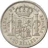 Reverse 20 Reales 1862