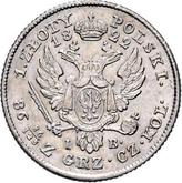 Reverse 1 Zloty 1822 IB Small head