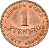 Reverse 1 Pfennig 1868 B