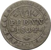 Reverse 6 Pfennig 1814 FR