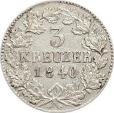 Reverse 3 Kreuzer 1840