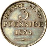 Reverse 3 Pfennig 1834