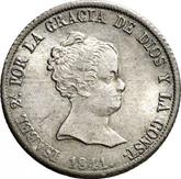 Obverse 4 Reales 1841 M CL