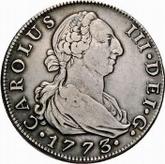 Obverse 8 Reales 1773 M PJ