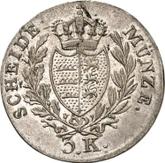 Reverse 3 Kreuzer 1825