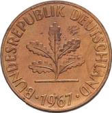 Reverse 2 Pfennig 1967 D