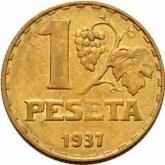 Reverse 1 Peseta 1937