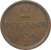 Reverse 2 Pfennig 1856 B